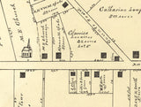 1896 Town Map of New Jasper Greene County Ohio