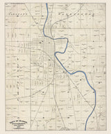 1887 Map of Marion Grant County Indiana