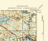 1907 Topo Map of Minnetonka Minnesota Shakopee