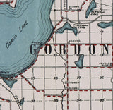 1913 Map of Todd County Minnesota