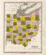 1823 Map of Ohio