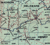 1897 Map of the Indiana Natural Gas Field