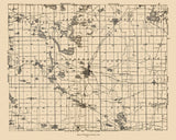 1900 Map of Steuben County Indiana