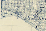 1909 Farm Line Map of Warrick County Indiana