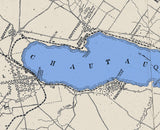 1885 Map of Chautauqua Lake New York