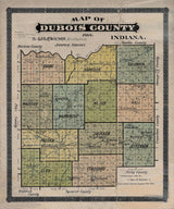 1898 Map of Dubois County Indiana