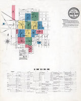 1908 Town Map of Bowling Green Wood County Ohio