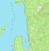 1967 Map of Priest Lake Idaho