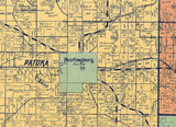 1914 Farm Line Map of Dubois County Indiana