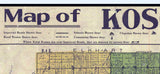 1916 Farm Line Map of Kosciusko County Indiana