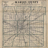 1917 Map of Marion County Indiana