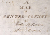 1816 Map of Centre County Pennsylvania