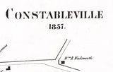 1857 Map of Constableville Lewis County New York
