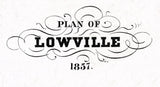 1857 Map of Lowville Lewis County New York