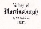 1857 Map of Martinsburgh Lewis County New York
