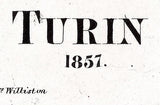 1857 Map of Turin Lewis County New York