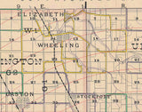 1903 Map of Delaware County Indiana