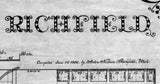 1915 Map of Richfield Sevier County Utah