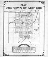 1915 Map of the Town of Monroe Sevier County Utah