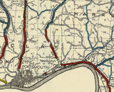 1919 Map of Scioto County Ohio