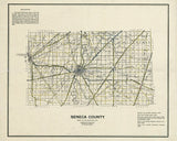 1919 Map of Seneca County Ohio