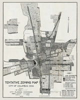 1923 Map of Columbus Ohio