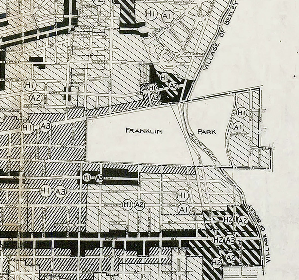 1923 Map of Columbus Ohio