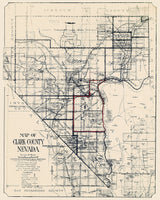 1927 Map of Clark County Nevada