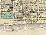 1877 Town Map of Gallipolis Gallia County Ohio