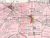 1913 Map of Jasper Township Fayette County Ohio
