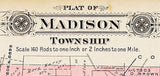 1913 Map of Madison Township Fayette County Ohio
