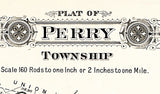 1913 Map of Perry Township Fayette County Ohio