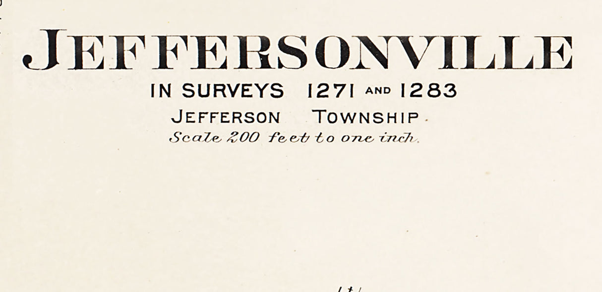 1913 Town Map of Jeffersonville Fayette County Ohio