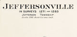 1913 Town Map of Jeffersonville Fayette County Ohio