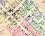 1913 Town Map of Jeffersonville Fayette County Ohio