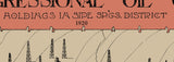 1920 Oil Field Map of Sipe Springs District Comanche and Eastland County Texas