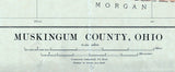 1912 Map of Muskingum County Ohio