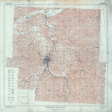 1912 Map of Muskingum County Ohio