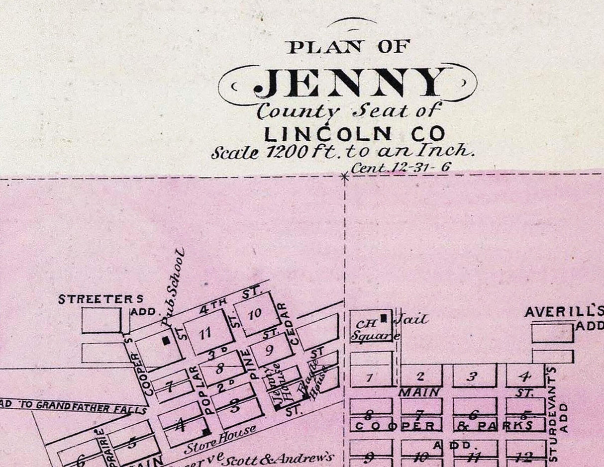 1878 Map of Door County Wisconsin