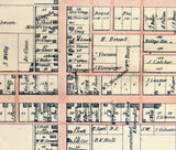 1861 Town Map of Hayesville Ashland County Ohio