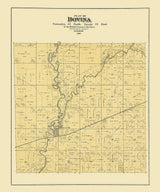 1889 Map of Bovina Township Outagamie County Wisconsin