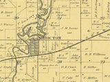 1889 Map of Bovina Township Outagamie County Wisconsin