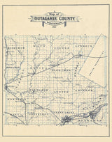 1889 Map of Outagamie County Wisconsin