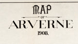 1908 Town Map of Arverne New York City New York