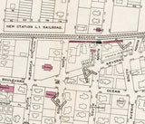 1908 Town Map of Arverne New York City New York
