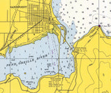 1965 Nautical Chart of Lake Pend Oreille Idaho