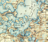 1907 Topo Map of Minnetonka Minnesota Shakopee