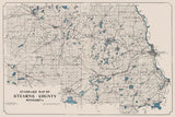 1913 Map of Stearns County Minnesota