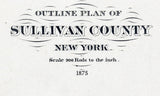 1875 Map of Sullivan County New York