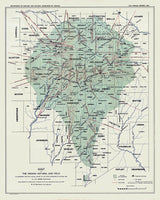 1897 Map of the Indiana Natural Gas Field